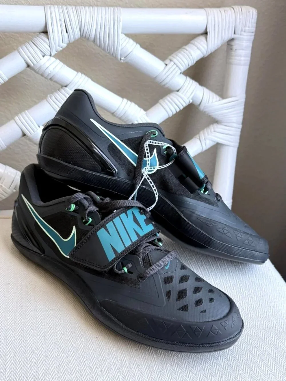 Nike Zoom Rotational 6 Track Field Throwing Shoes Men's Black Spruce FZ Sz 8.5